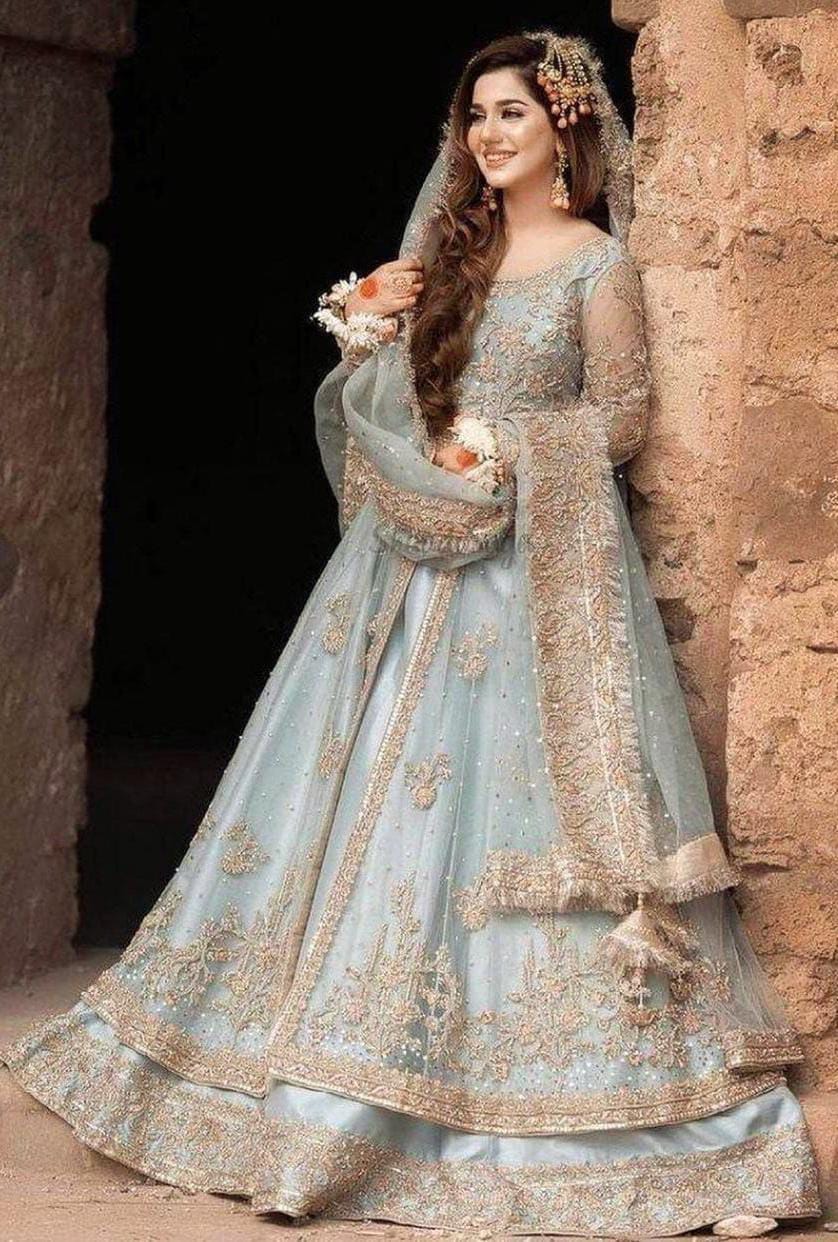 Kashee Bridal Net Maxi Embroidered Luxury Unstitched 3Pc Suit