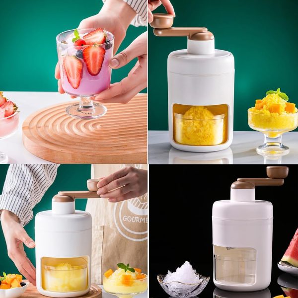 Gola Ganda Maker - Portable Manual Ice Crusher Multi-function Hand Shaved Ice Machine