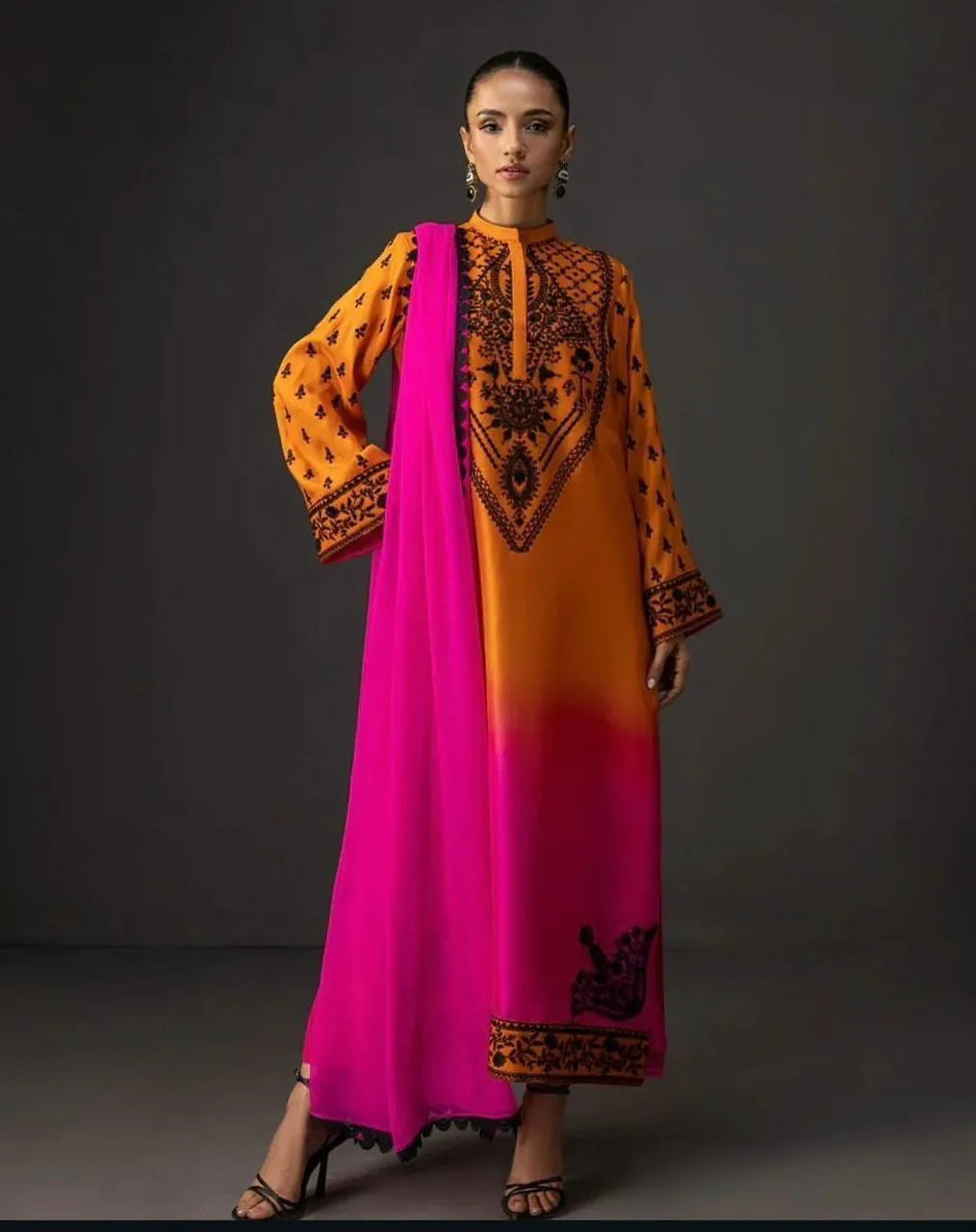 3 Pcs Women's Unstitched Digital Print Suit | Stylish Printed Fabric