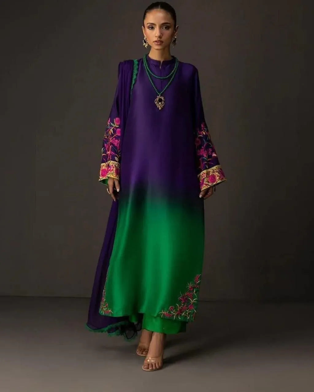 3 Pcs Women's Unstitched Digital Print Suit | Stylish Printed Fabric