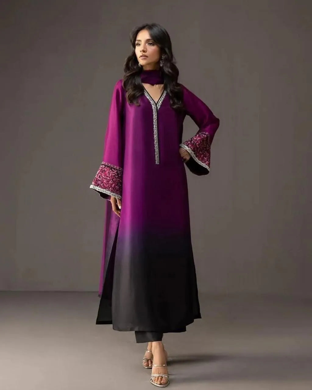 3 Pcs Women's Unstitched Digital Print Suit | Stylish Printed Fabric
