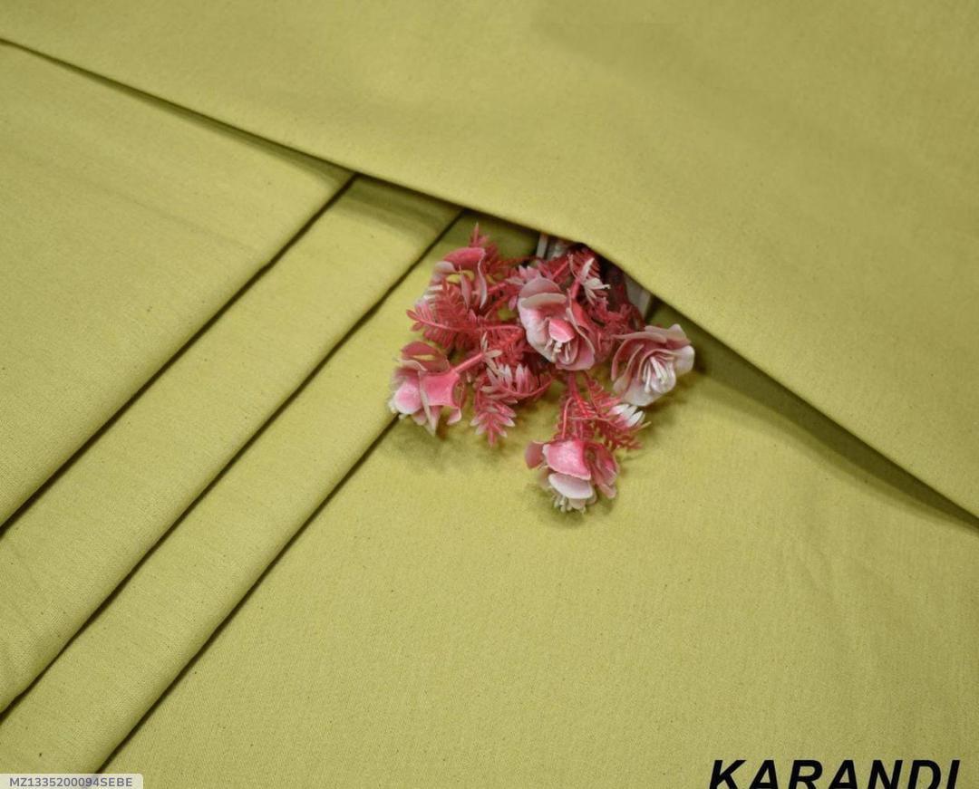 Men’s Unstitched Karandi Plain Suit  | Mid Season Collection