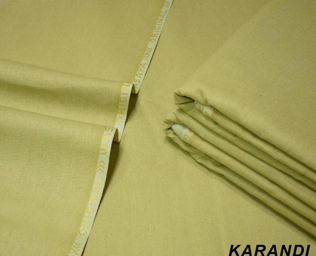 Men’s Unstitched Karandi Plain Suit  | Mid Season Collection
