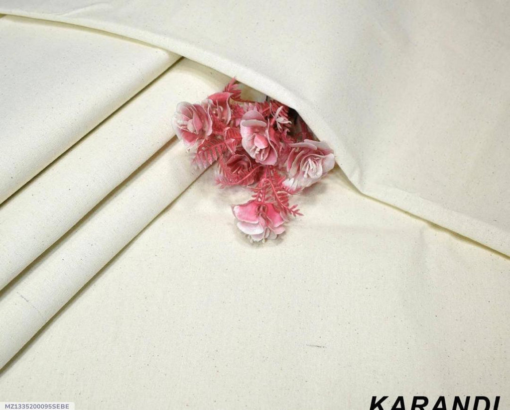 Men’s Unstitched Karandi Plain Suit  | Mid Season Collection
