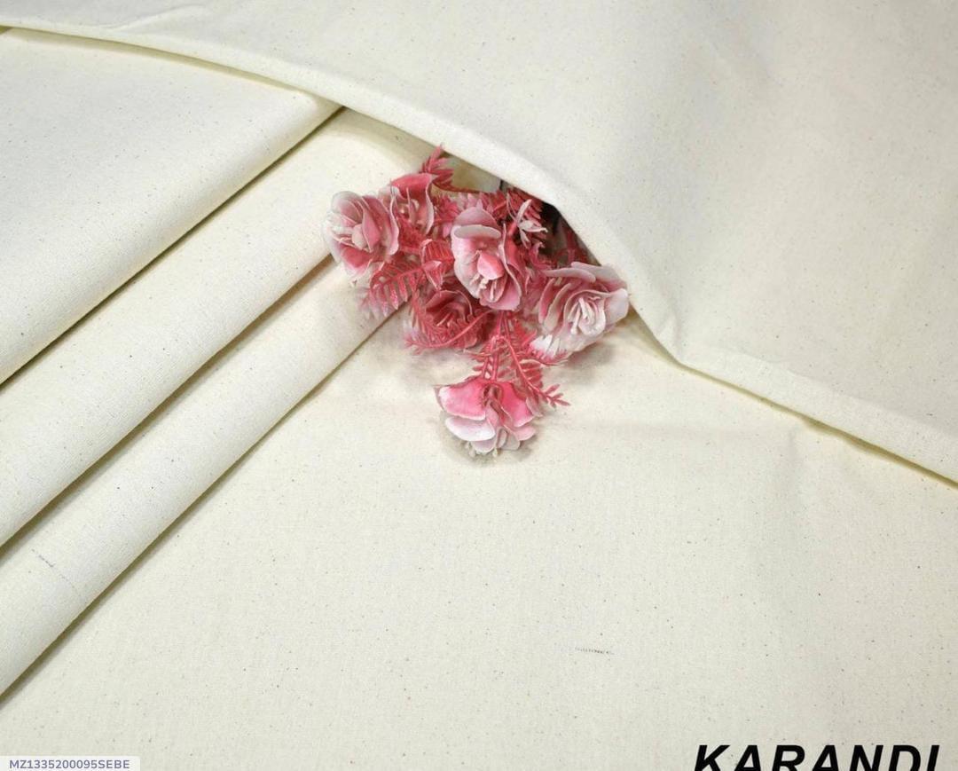 Men’s Unstitched Karandi Plain Suit  | Mid Season Collection