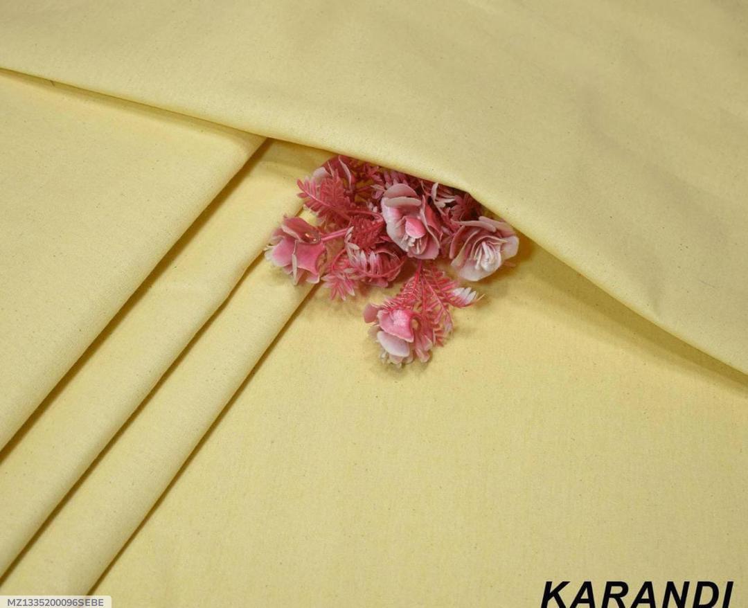Men’s Unstitched Karandi Plain Suit  | Mid Season Collection