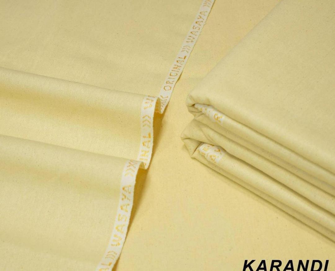 Men’s Unstitched Karandi Plain Suit  | Mid Season Collection