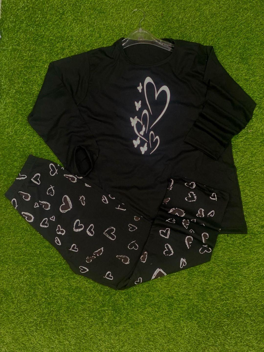 2 Pcs Women's Stitched Printed Night Suit | Comfortable Sleepwear