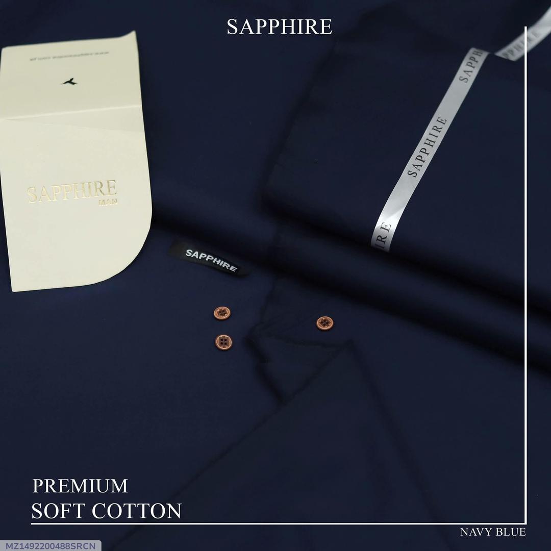 Men’s Unstitched Cotton Plain Suit – Summer Collection