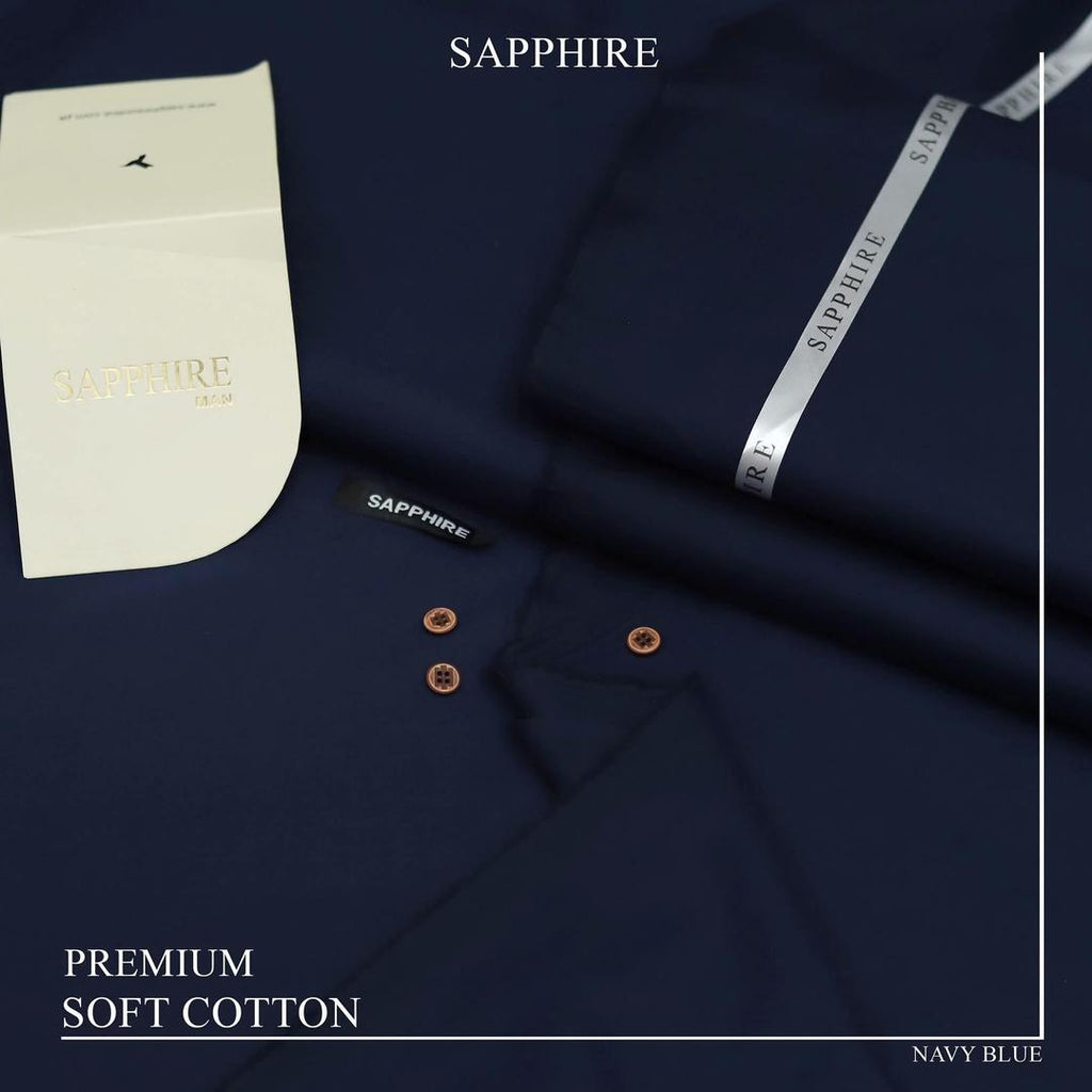 Men’s Unstitched Cotton Plain Suit – Summer Collection