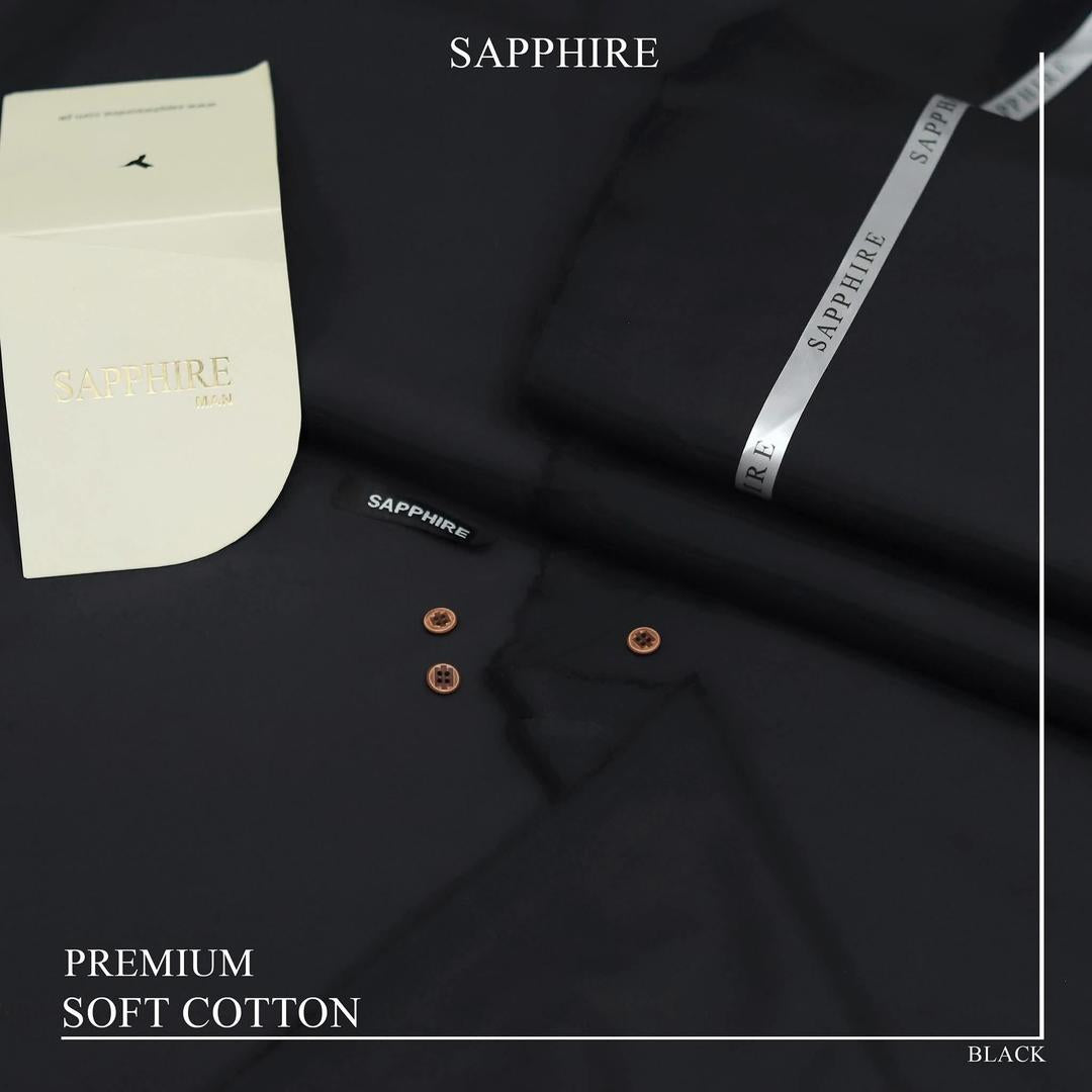 Men’s Unstitched Cotton Plain Suit – Summer Collection