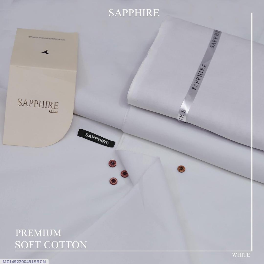 Men’s Unstitched Cotton Plain Suit – Summer Collection