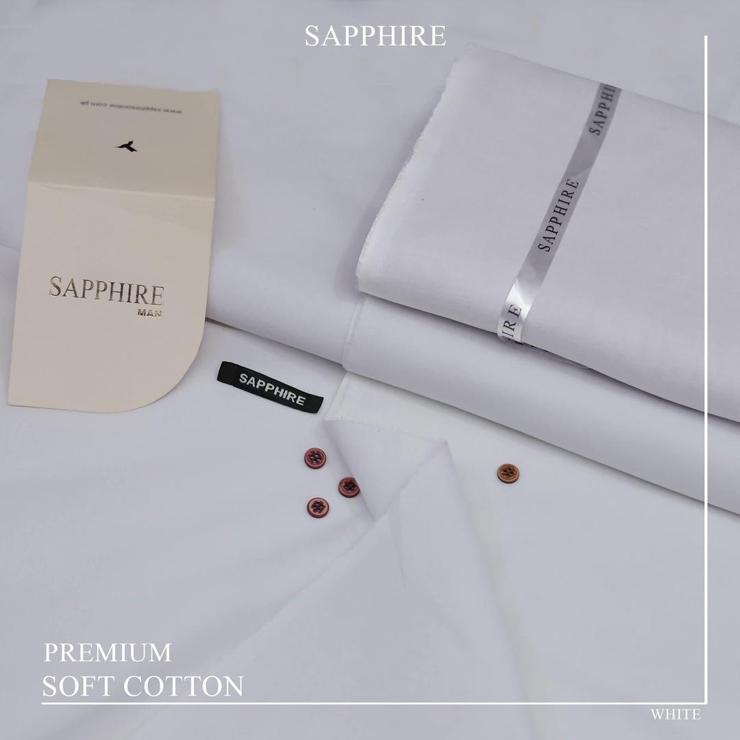 Men’s Unstitched Cotton Plain Suit – Summer Collection