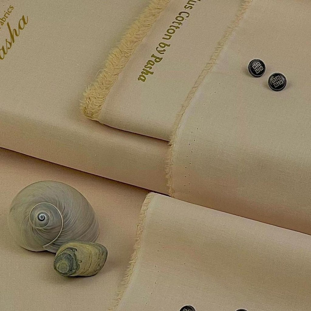 PASHA Brand Soft Cotton – PREMIUM PLUS | Men’s Unstitched Suit | Summer Collection