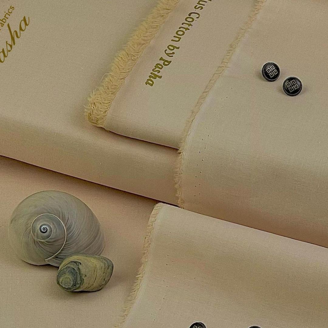 PASHA Brand Soft Cotton – PREMIUM PLUS | Men’s Unstitched Suit | Summer Collection