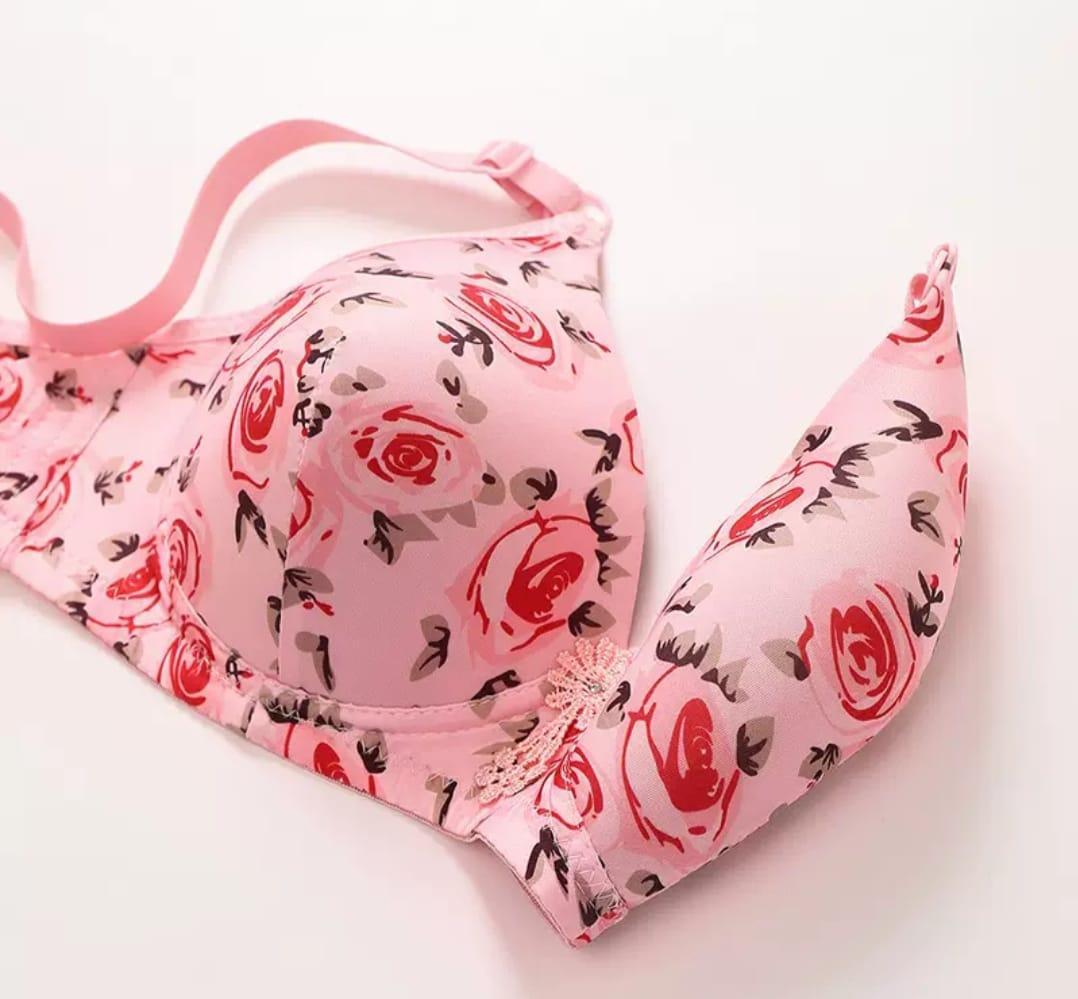 Cotton Printed Comfortable & Breathable Padded Bra – Everyday Wear