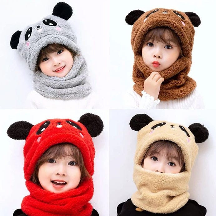 Beanie Wool Cap With Neck Warmer Attached – Winter Warm Hat