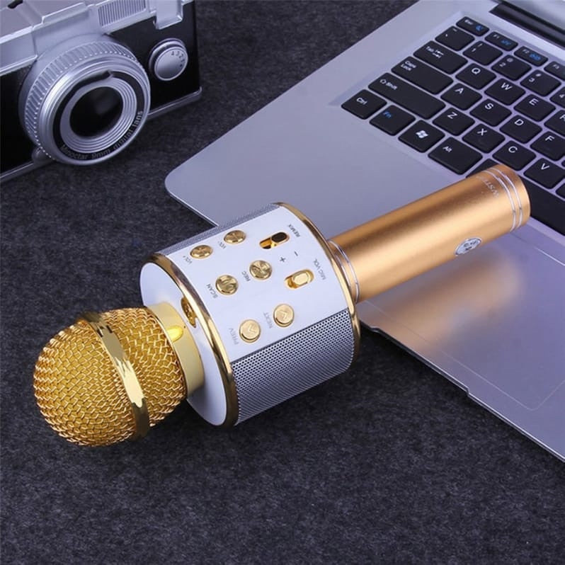 Wireless Mic With Speaker Bluetooth – Portable Karaoke Microphone