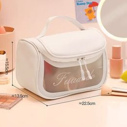Travel Cosmetic Pouch Elegant Makeup Organizer Bag – Perfect for Home & Travel