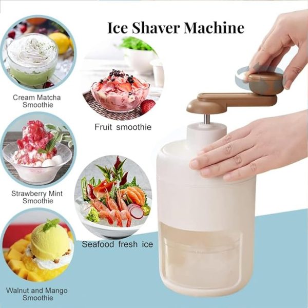 Gola Ganda Maker - Portable Manual Ice Crusher Multi-function Hand Shaved Ice Machine
