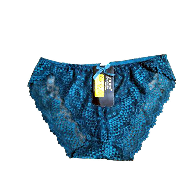 Women's Seamless Lace Panties – Pack of 3 (Random Colors)