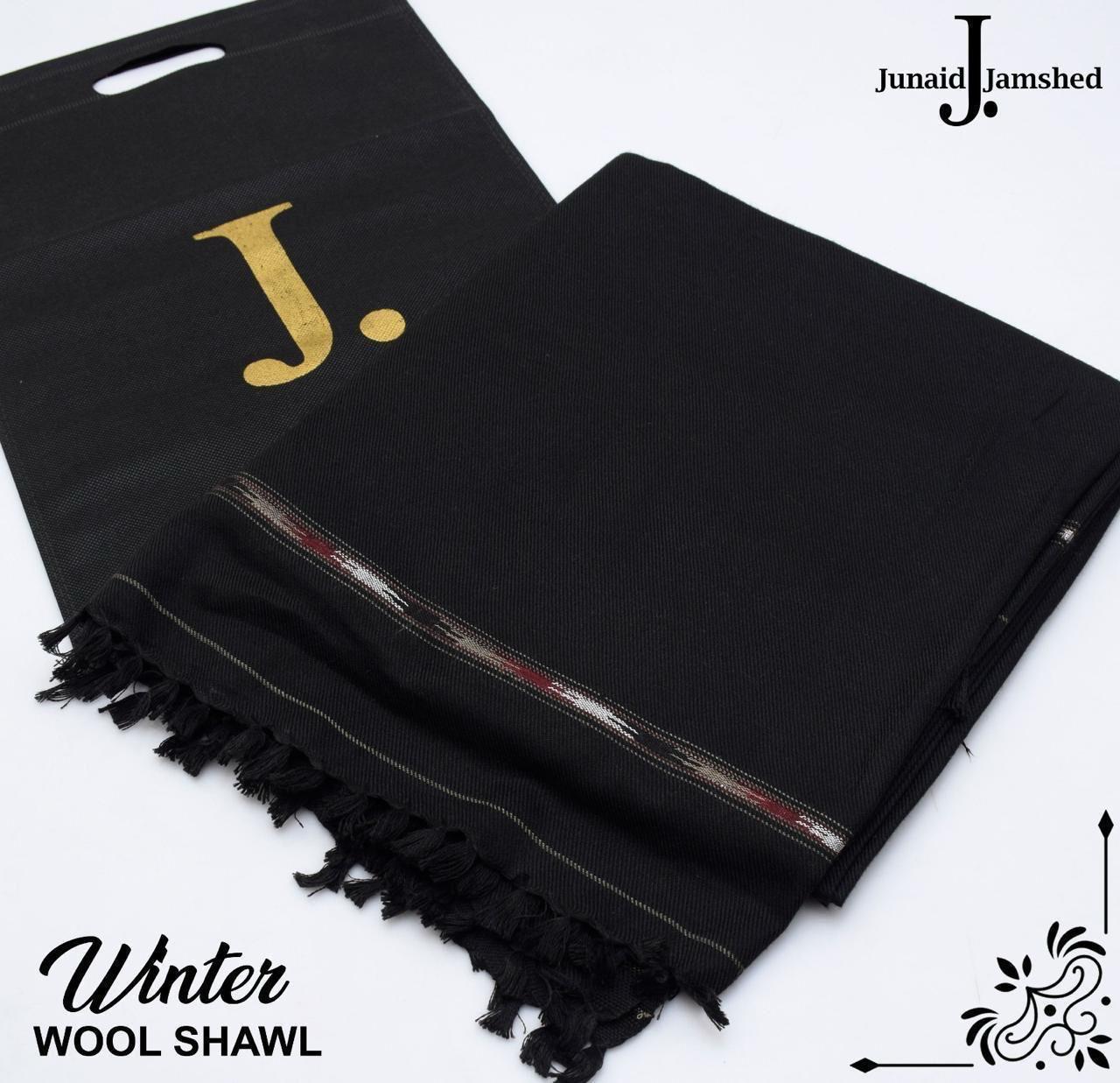 J. Junaid Jamshed Men’s Premium Suti Wool Winter Shawl – 10 Elegant Shades