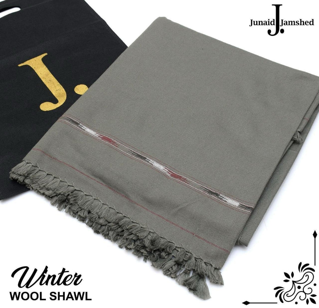 J. Junaid Jamshed Men’s Premium Suti Wool Winter Shawl – 10 Elegant Shades