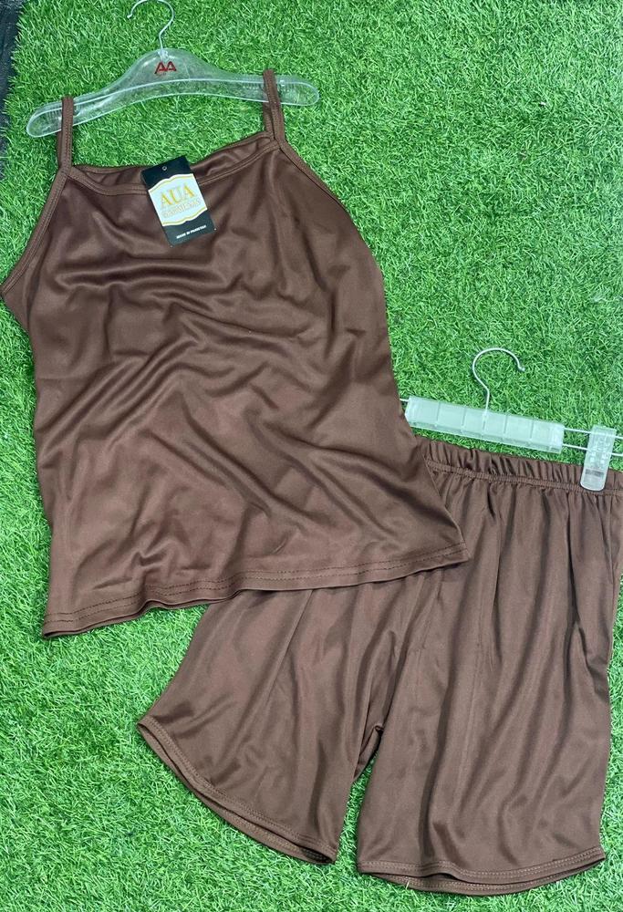 Silk Plain Lightweight Camisole Set – Soft & Comfortable Sleepwear