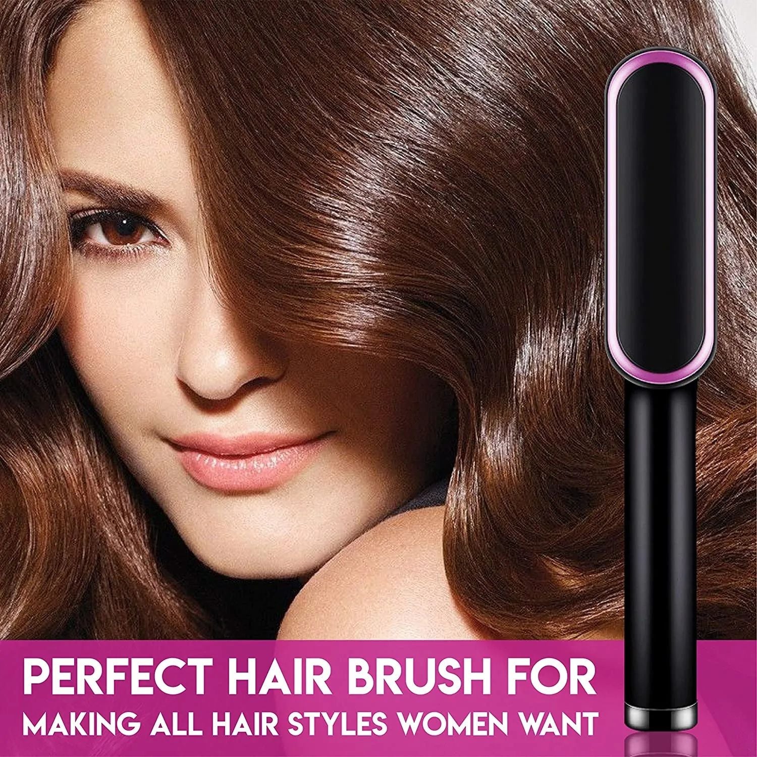909 Hair Straightener Brush | Comb Style Hair Styling Tool for Girls