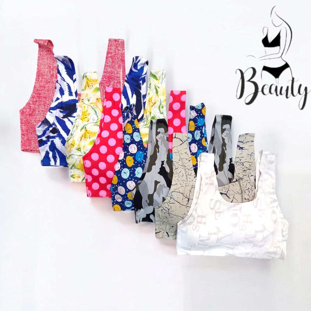 Women’s Multicolor Printed Padded Bra – Malai Fabric | Seamless & Comfortable