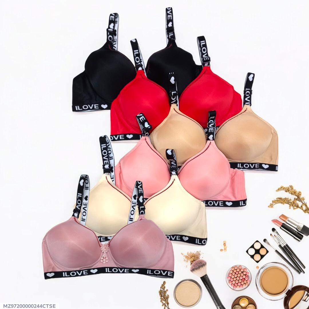 Women’s Multicolor Silk Push-Up Padded Bra | Luxury Comfort & Support