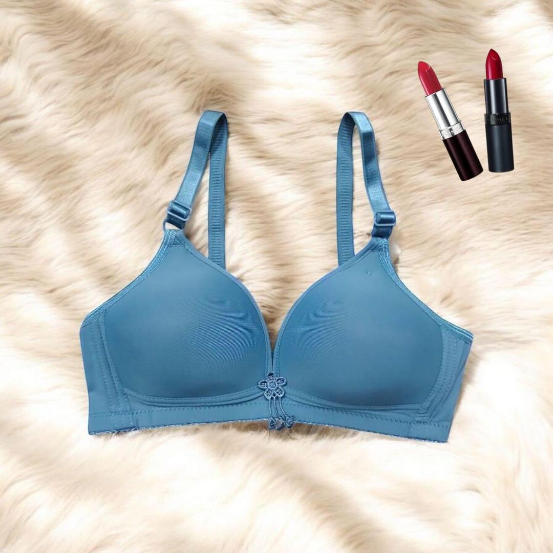 Women’s Silk Push-Up Padded Bra – Wireless & Back Closure