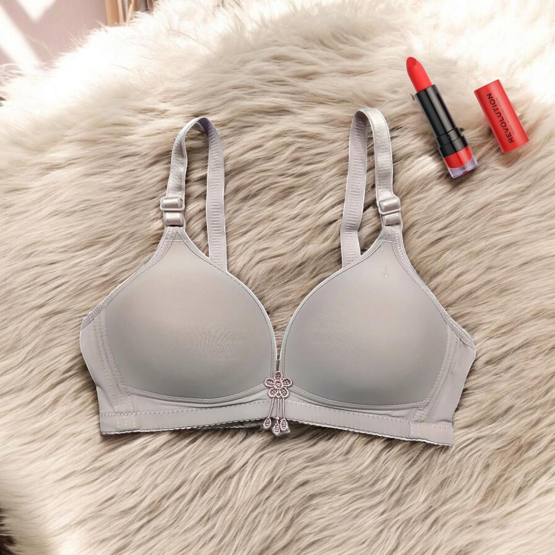 Women’s Silk Push-Up Padded Bra – Wireless & Back Closure