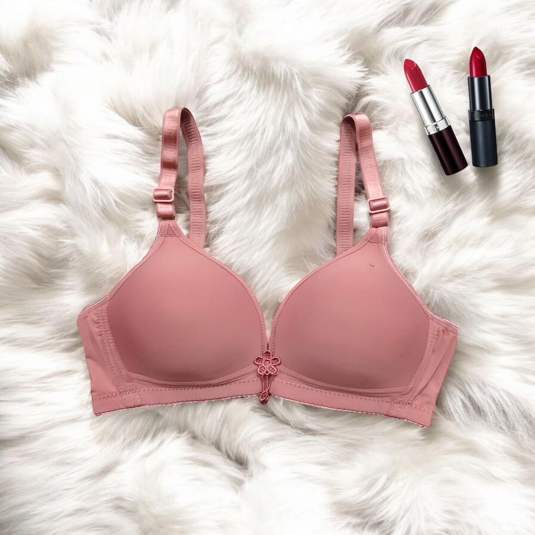 Women’s Silk Push-Up Padded Bra – Wireless & Back Closure