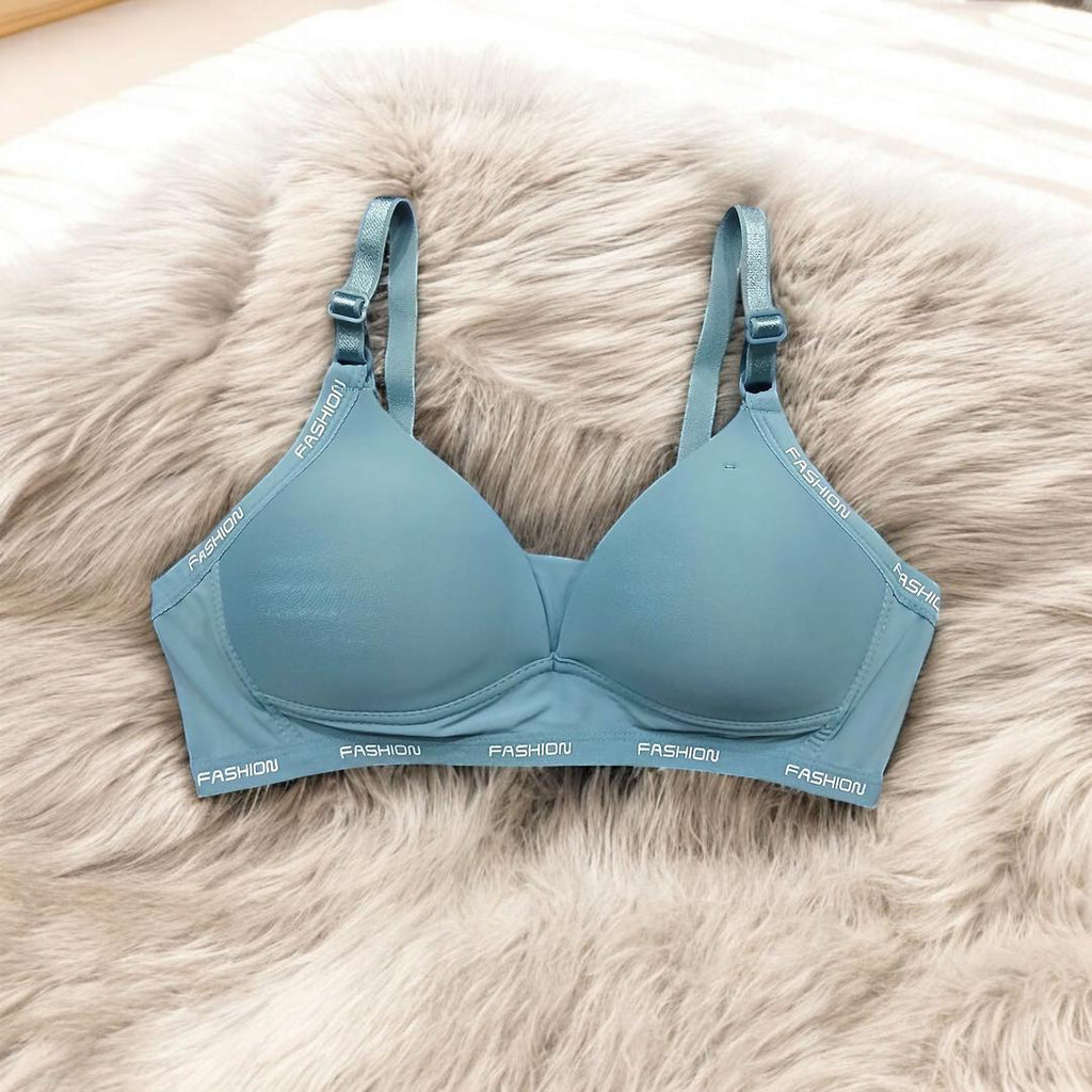 Women’s Silk Push-Up Padded Bra – Wireless & Back Closure