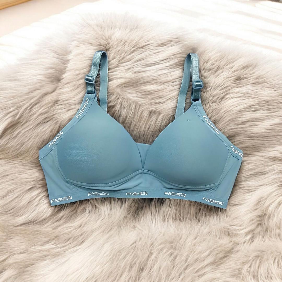 Women’s Silk Push-Up Padded Bra – Wireless & Back Closure