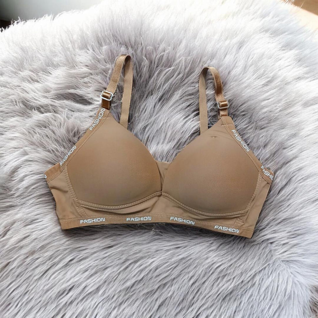 Women’s Silk Push-Up Padded Bra – Wireless & Back Closure