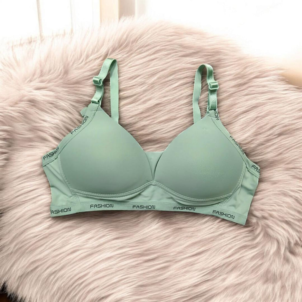 Women’s Silk Push-Up Padded Bra – Wireless & Back Closure