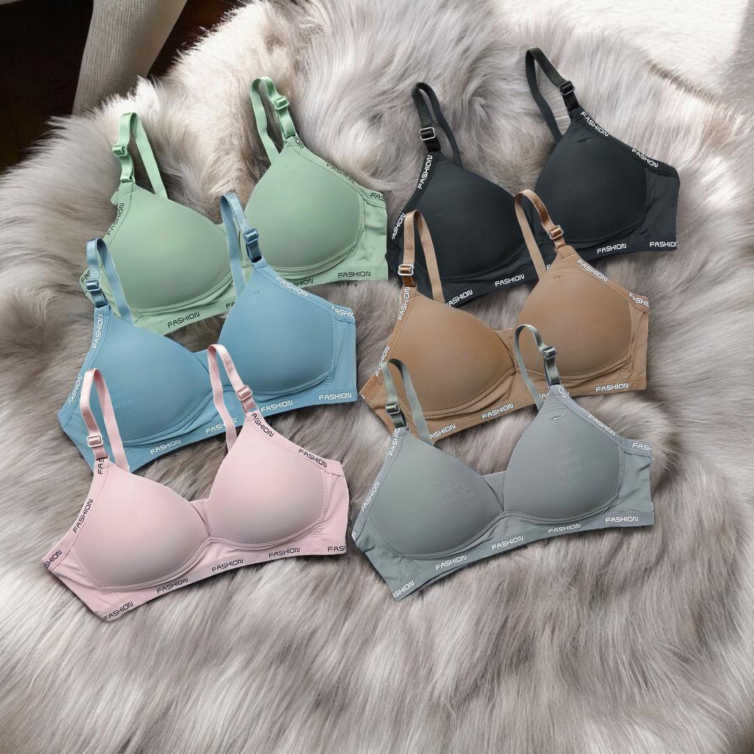 Women’s Silk Push-Up Padded Bra – Wireless & Back Closure