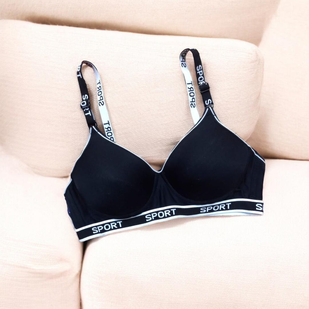 Women’s Silk Push-Up Padded Bra – Wireless & Back Closure