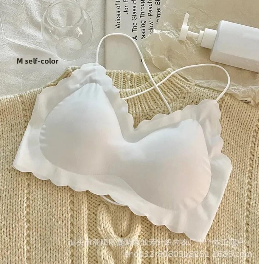 Women’s Malai Padded Bra – Korean Style | Off White, Comfortable & Anti-Sagging