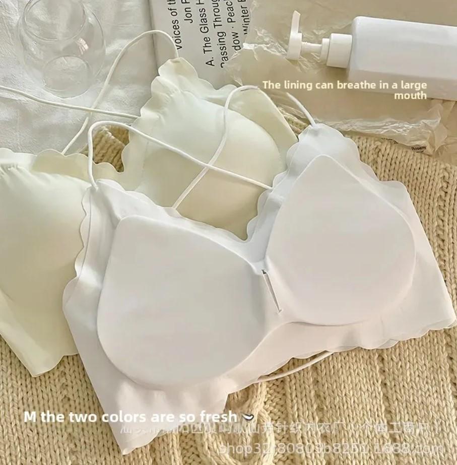 Women’s Malai Padded Bra – Korean Style | Off White, Comfortable & Anti-Sagging