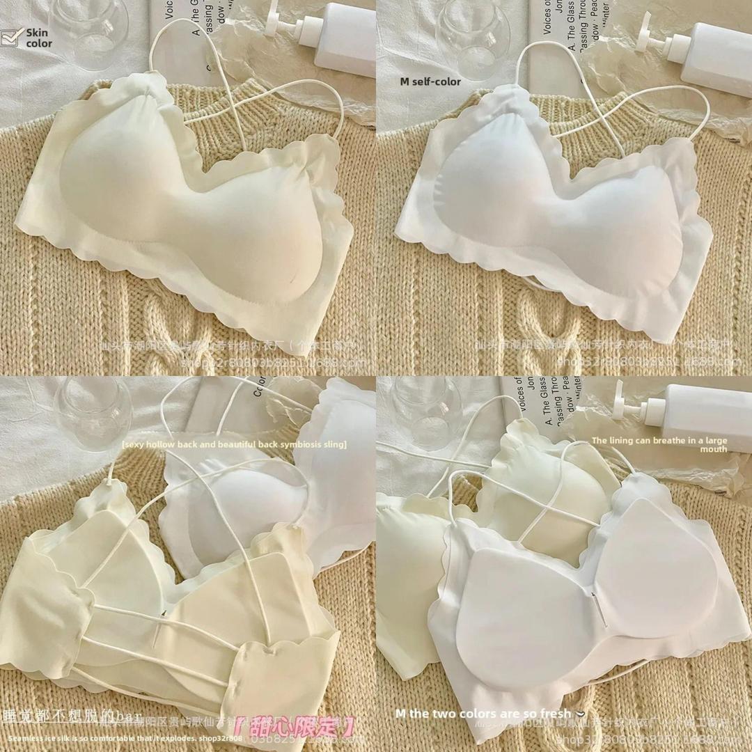 Women’s Malai Padded Bra – Korean Style | Off White, Comfortable & Anti-Sagging