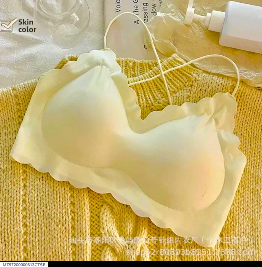 Women’s Malai Padded Bra – Korean Style | Off White, Comfortable & Anti-Sagging
