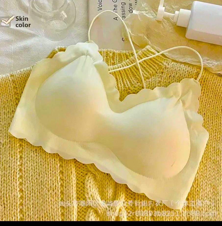 Women’s Malai Padded Bra – Korean Style | Off White, Comfortable & Anti-Sagging