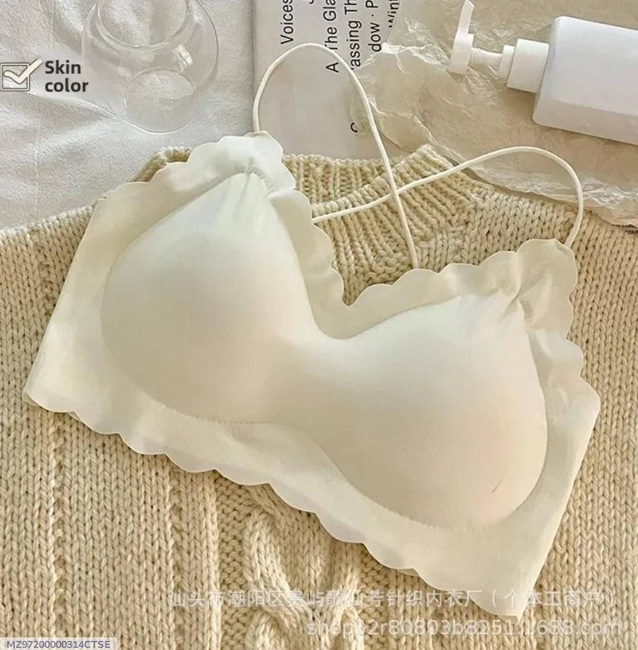 Women’s Malai Padded Bra – Korean Style | Off White, Comfortable & Anti-Sagging