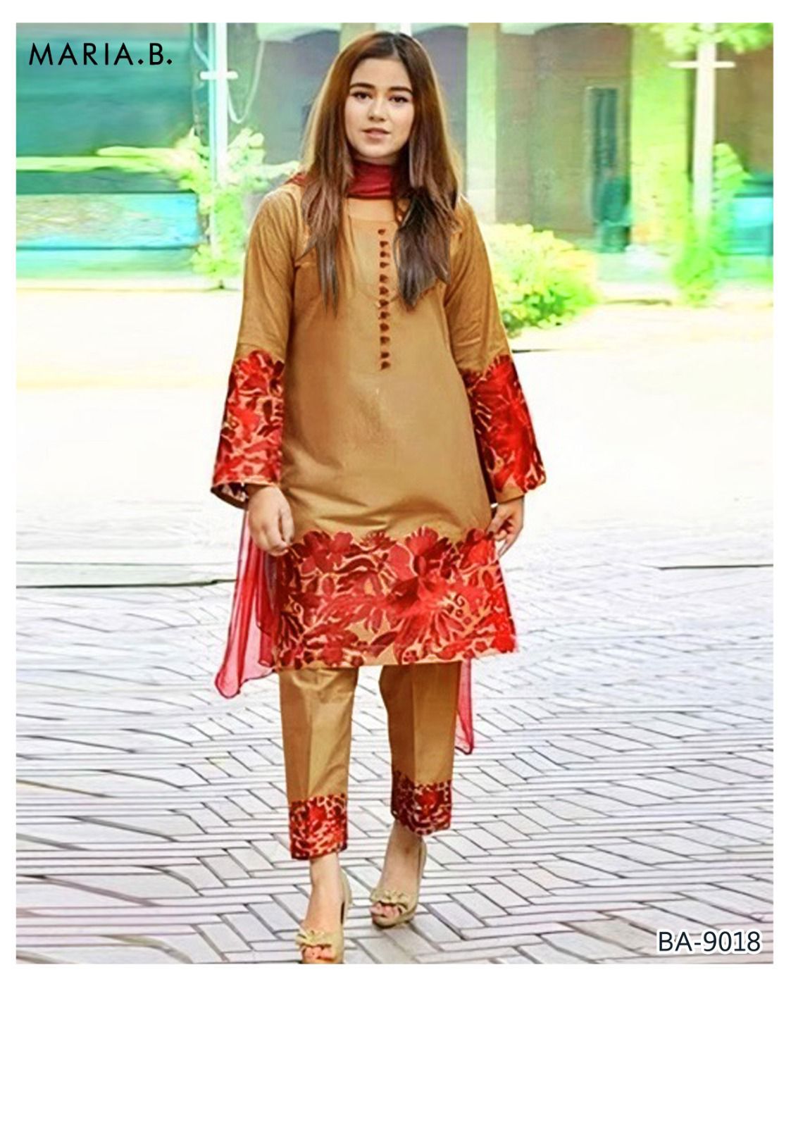 Women’s Winter Collection – MIX Brand Dhanak Embroidered 2PC Suit with Dyed Trouser
