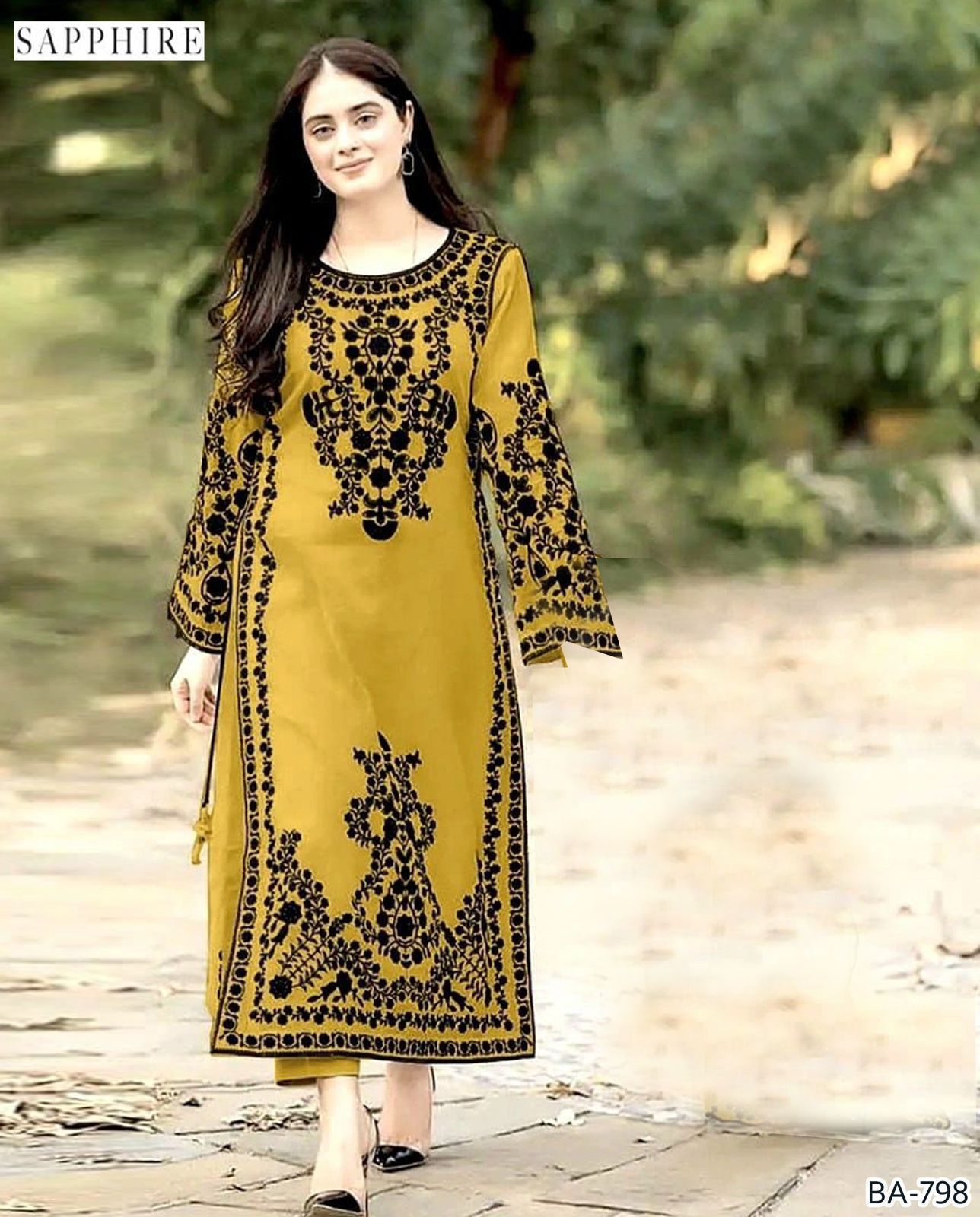 Women’s Winter Collection – MIX Brand Dhanak Embroidered 2PC Suit with Dyed Trouser