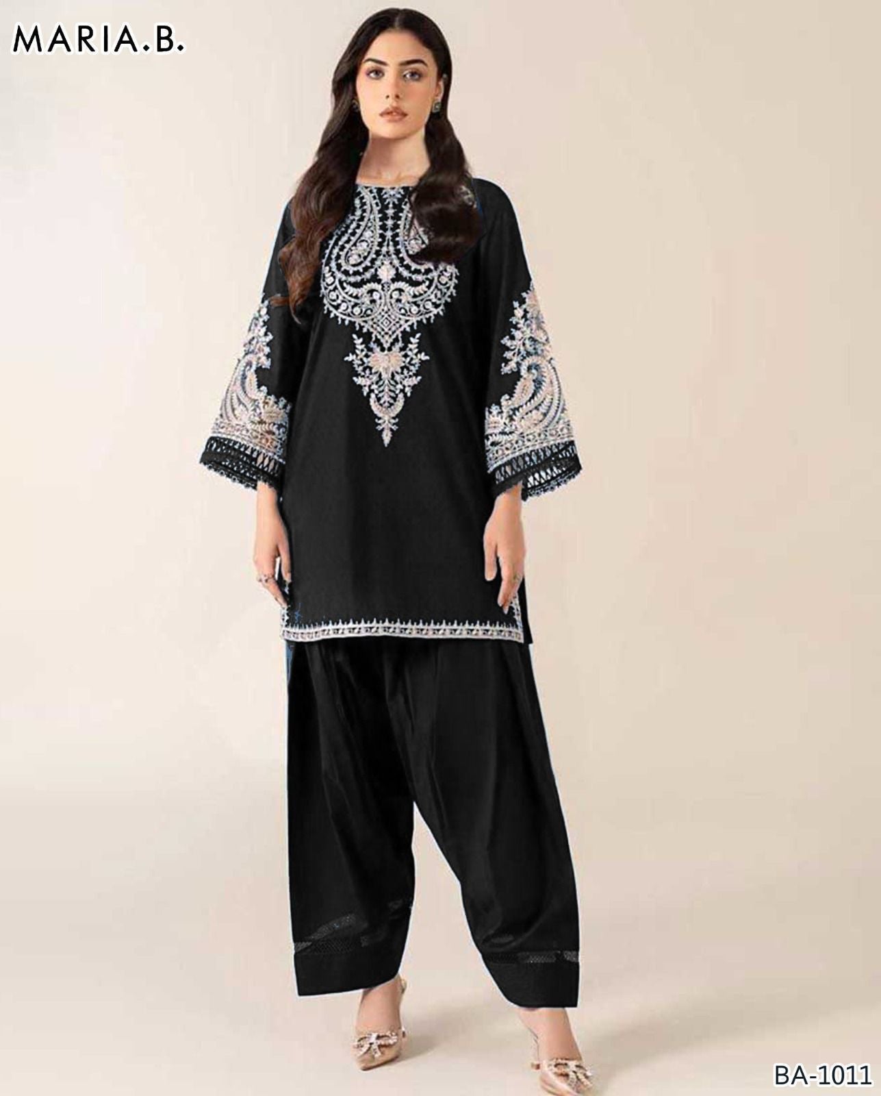Women’s Winter Collection – MIX Brand Dhanak Embroidered 2PC Suit with Dyed Trouser