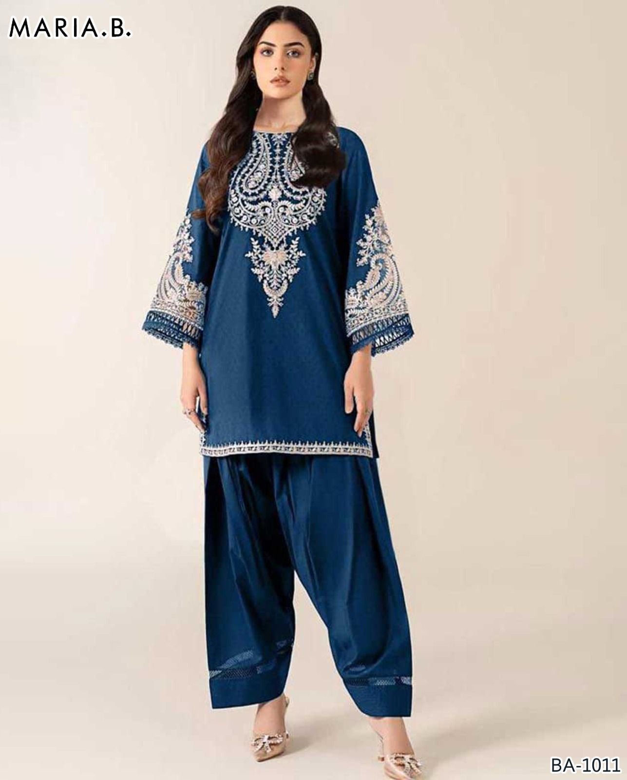 Women’s Winter Collection – MIX Brand Dhanak Embroidered 2PC Suit with Dyed Trouser